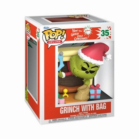 Funko POP Deluxe: The Grinch with Christmas Bag Figure