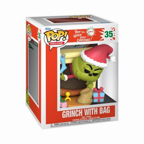 Funko POP Deluxe: The Grinch with Christmas Bag Figure