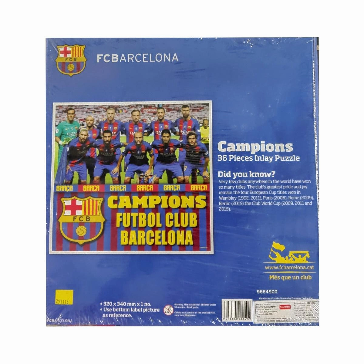 Funskool FCB Barcelona Champions 36 Pieces Inlay Puzzle