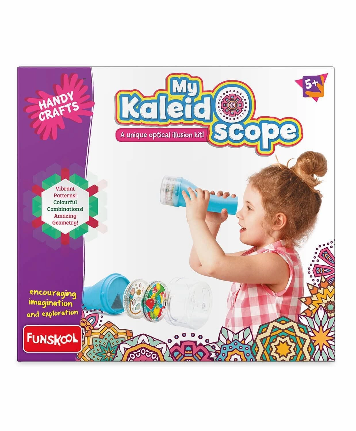 Funskool Handycrafts My Kaliedoscope - DIY Kaliedoscope Art & Craft Kit for Ages 5 
