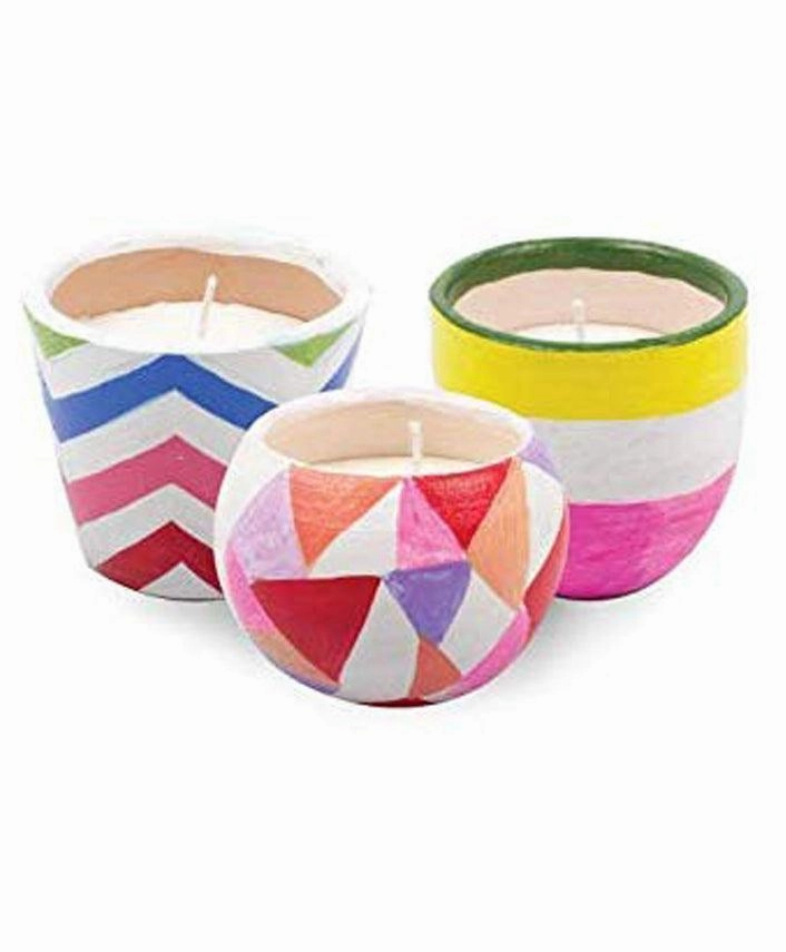 Funskool Handycrafts Scented Candle Pots - Wax Candle Maker for Ages 5 