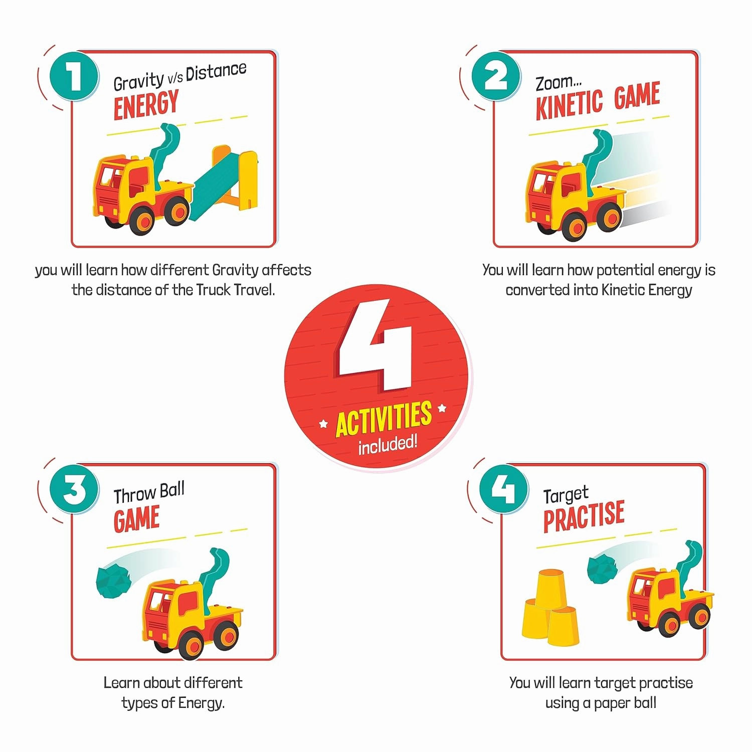 Funskool Science Kit Senior, Force and Motion, Educational,DIY Activity STEM for 9 Year Old Kids and Above