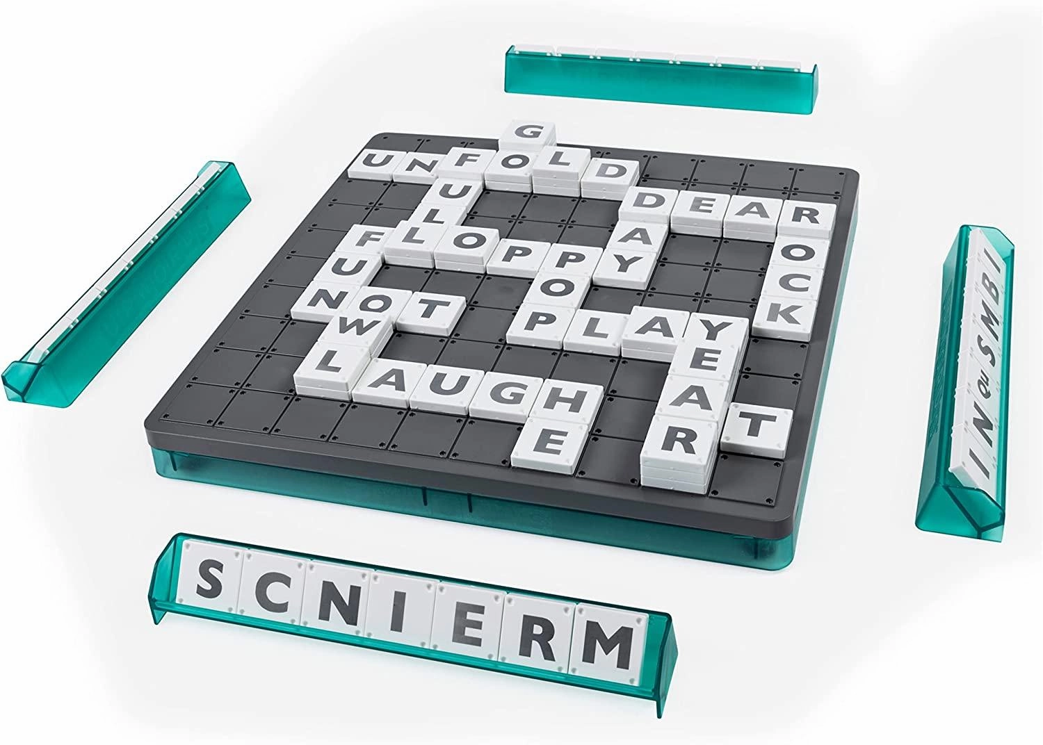 Funskool Upwords - Fun and Challenging Family Word Game with Stackable Letter Tiles for Ages 8 