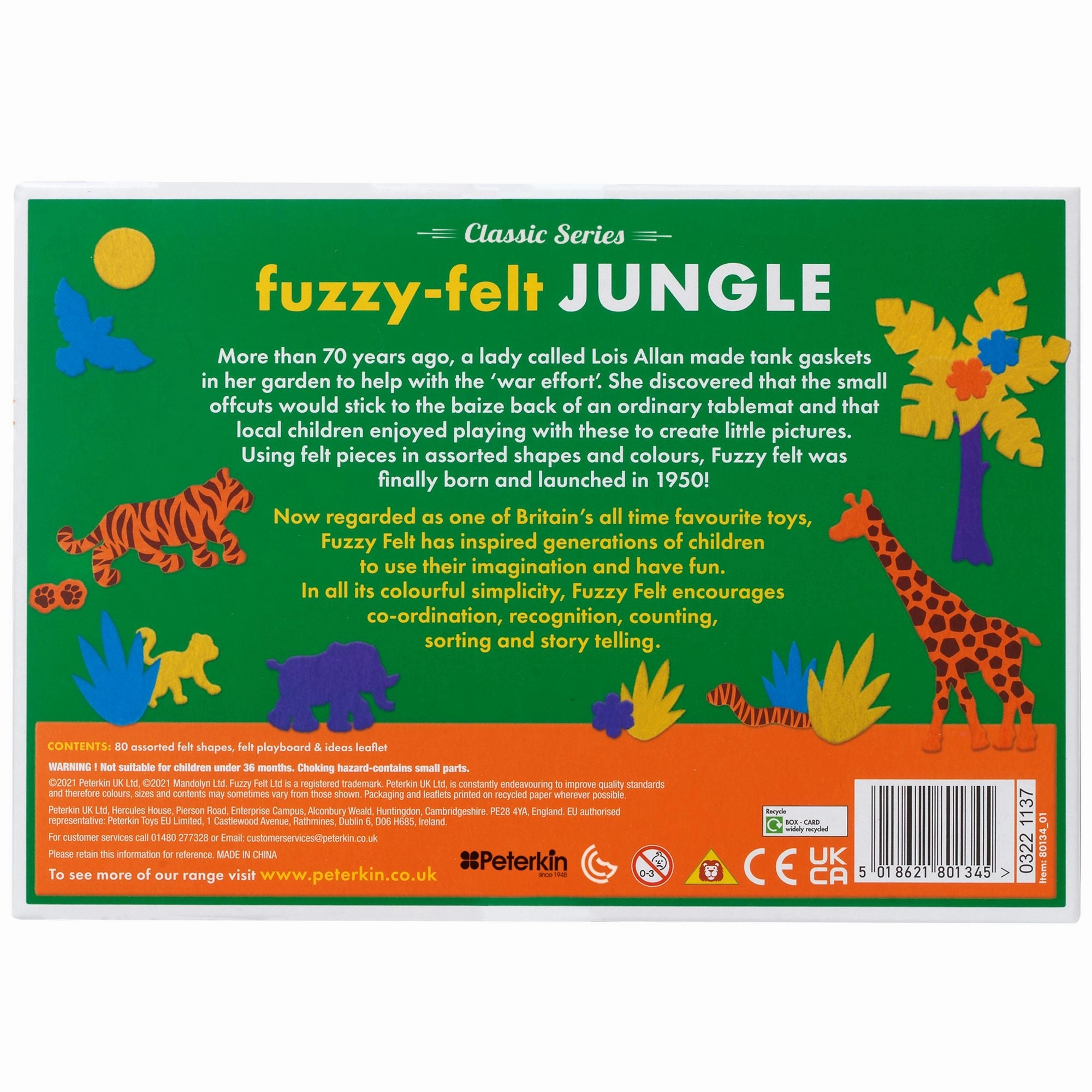 Fuzzy Felt Classic - Jungle