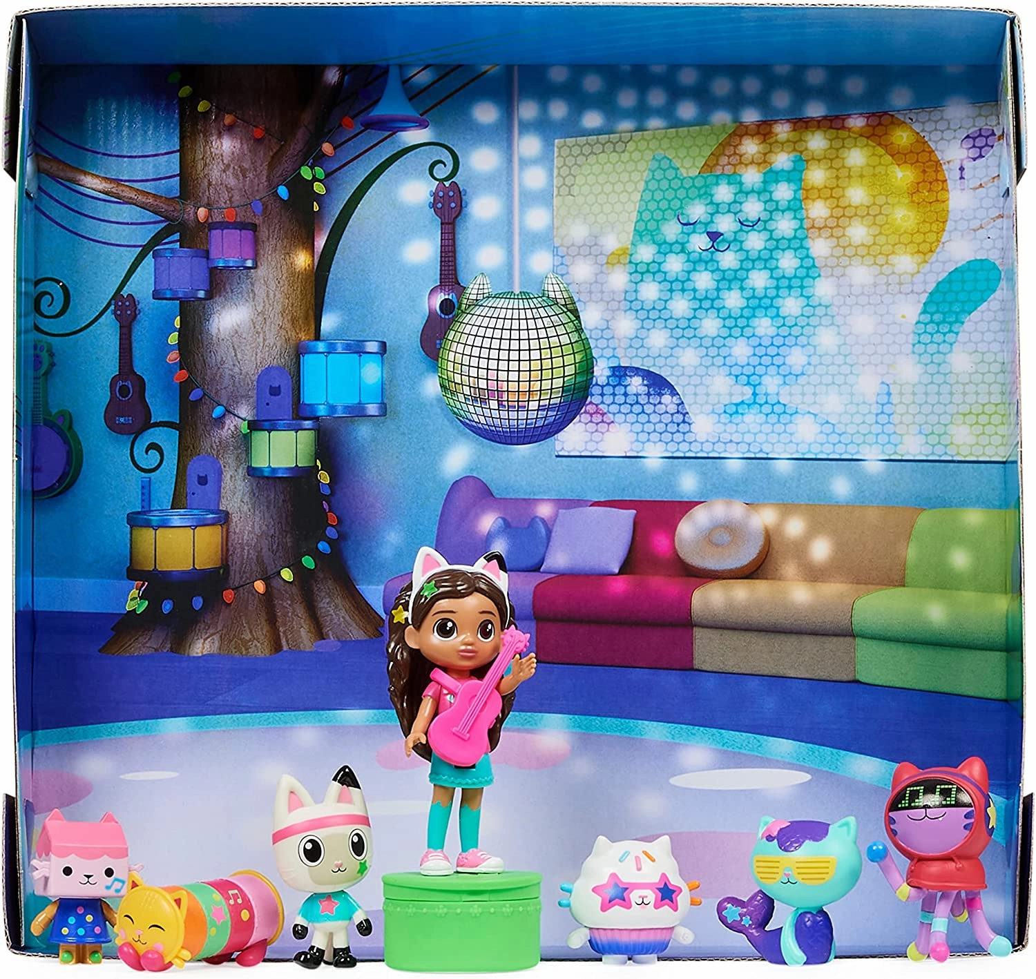 Gabby's Dollhouse Deluxe Dance Party Figure Set