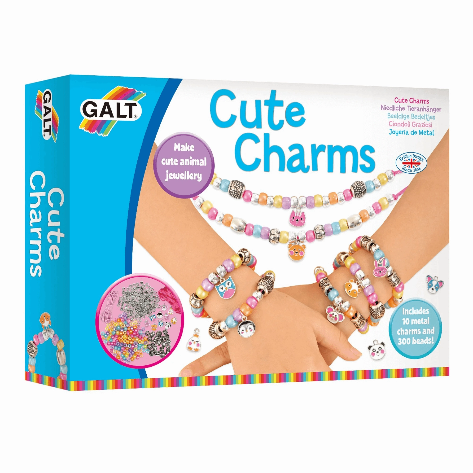 Galt Creative Cases Cute Charms Jewellery Making Kit for Ages 7 and Up