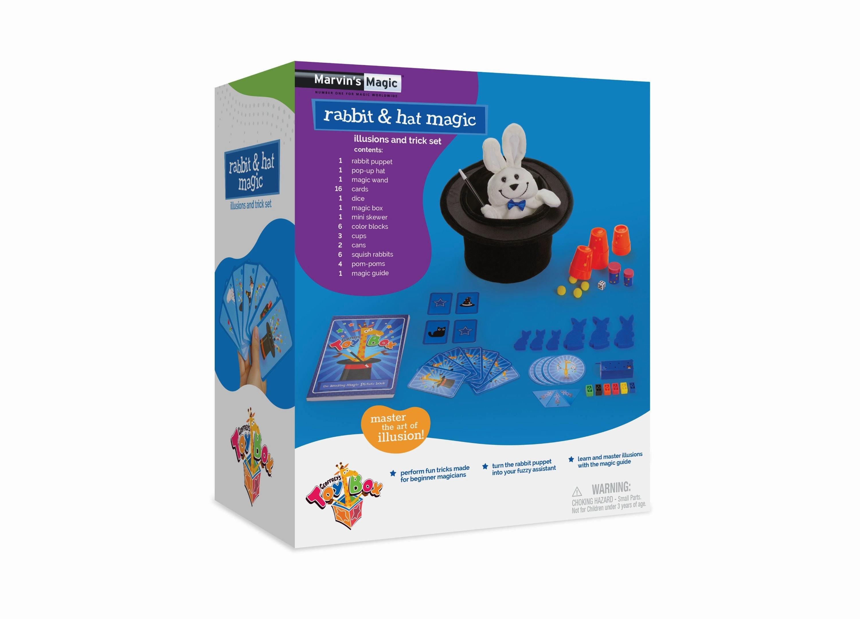 Geoffrey's Toy Box 43-Piece Rabbit & Hat Magic Set for Beginners