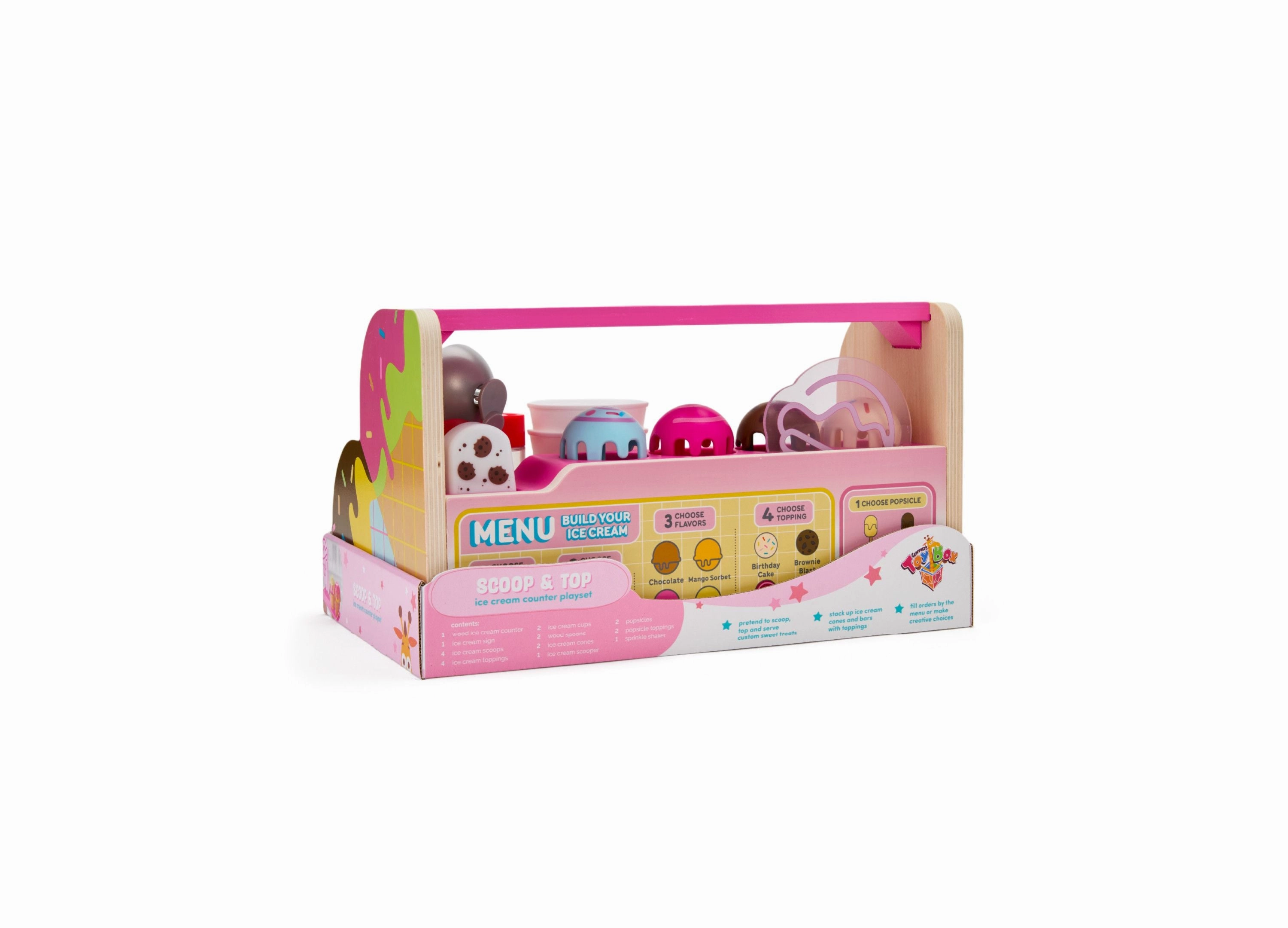 Geoffrey's Toy Box Scoop Top Ice Cream Counter Playset