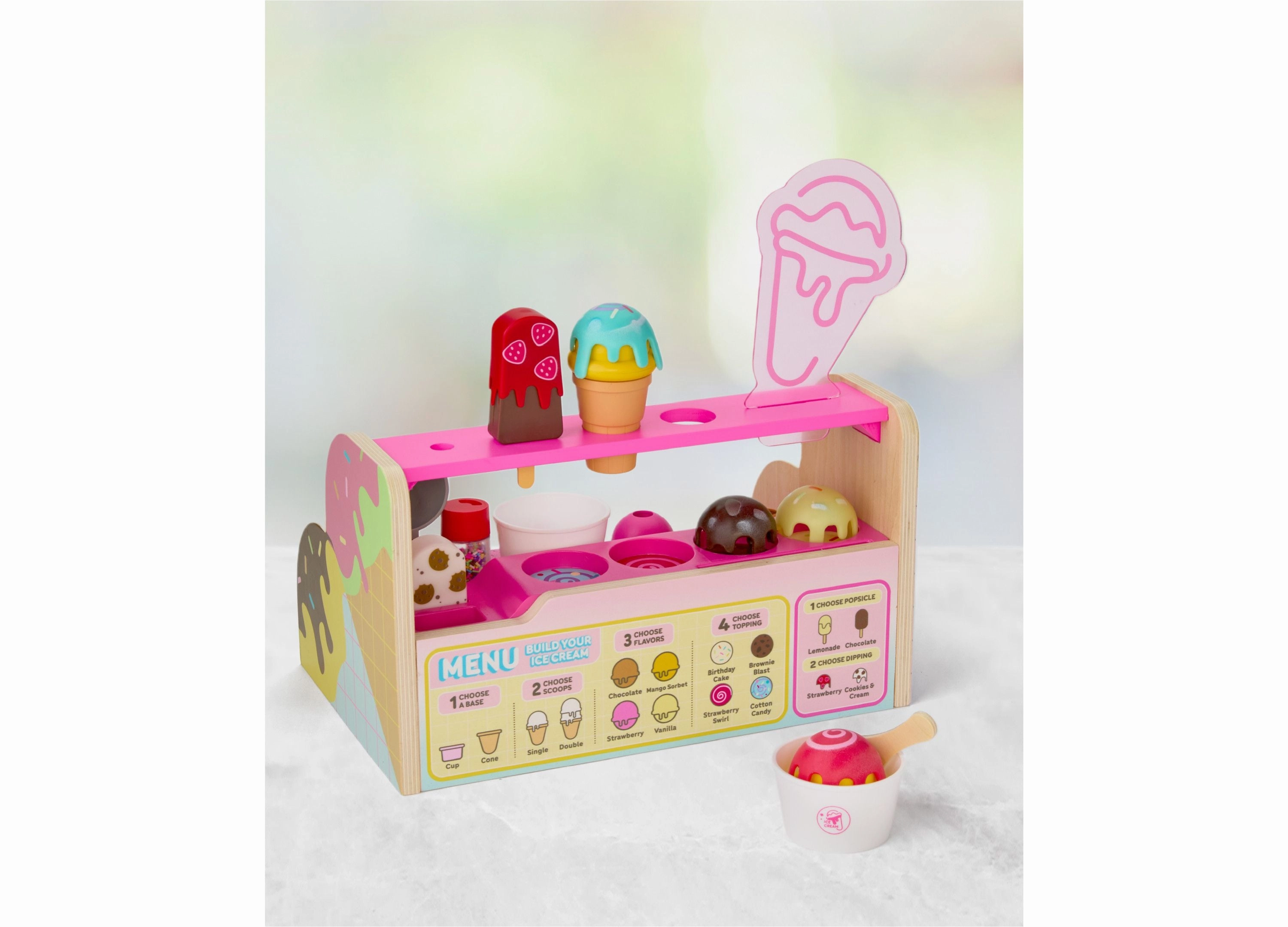 Geoffrey's Toy Box Scoop Top Ice Cream Counter Playset