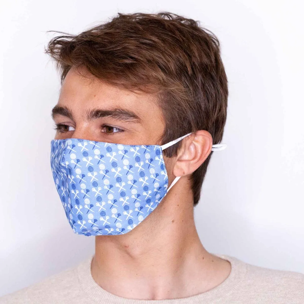 Golf Reusable Cotton Mens Mask