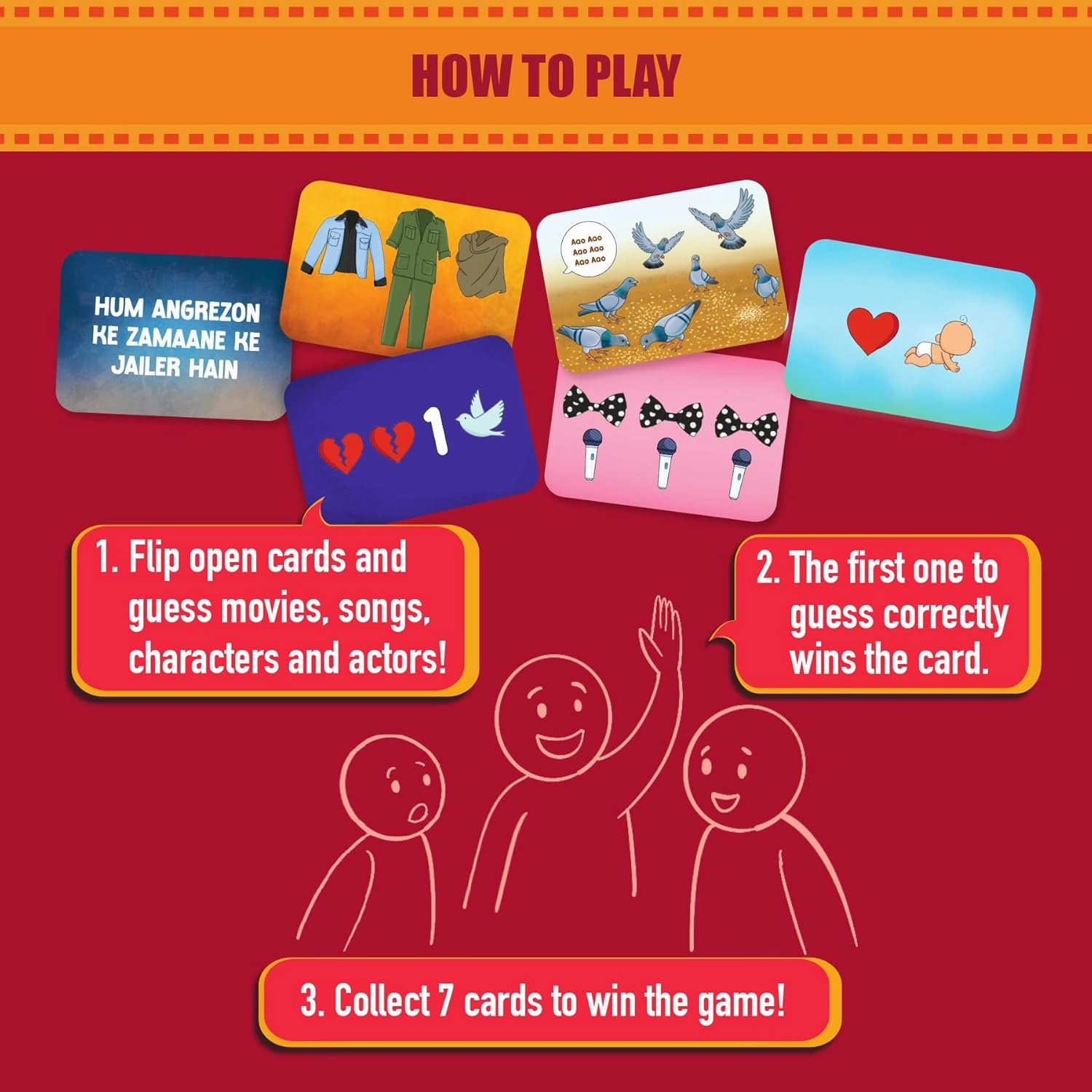 Gouda Games Bollywood Battle Trivia & Guessing Card Game For Ages 14 