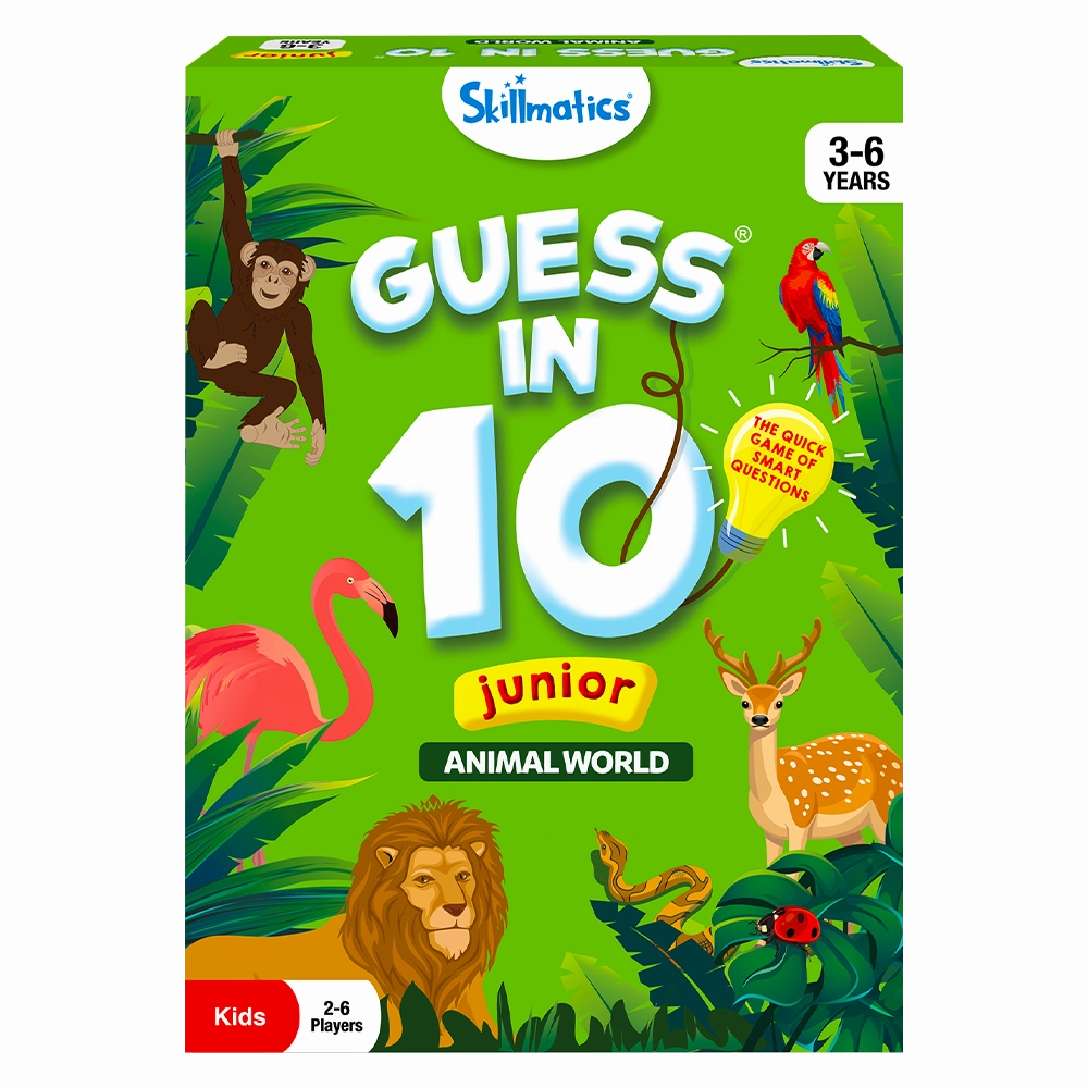 Guess in 10 Junior Animal World Educational Card Game