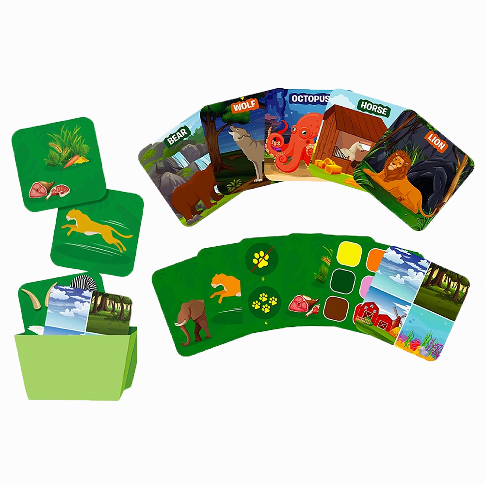 Guess in 10 Junior Animal World Educational Card Game