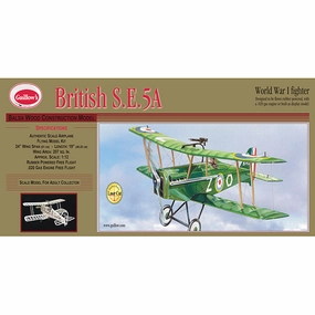 Guillow's British SE 5-A 1/14 Scale Model Airplane Kit