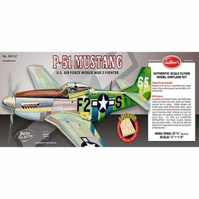 Guillow's P51 Mustang 1/16 Scale Balsa Model Airplane Kit