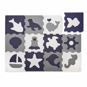 Hakuna Matte: Marine World Baby Play Mat - 47x35 Inches, 12 Foam Tiles