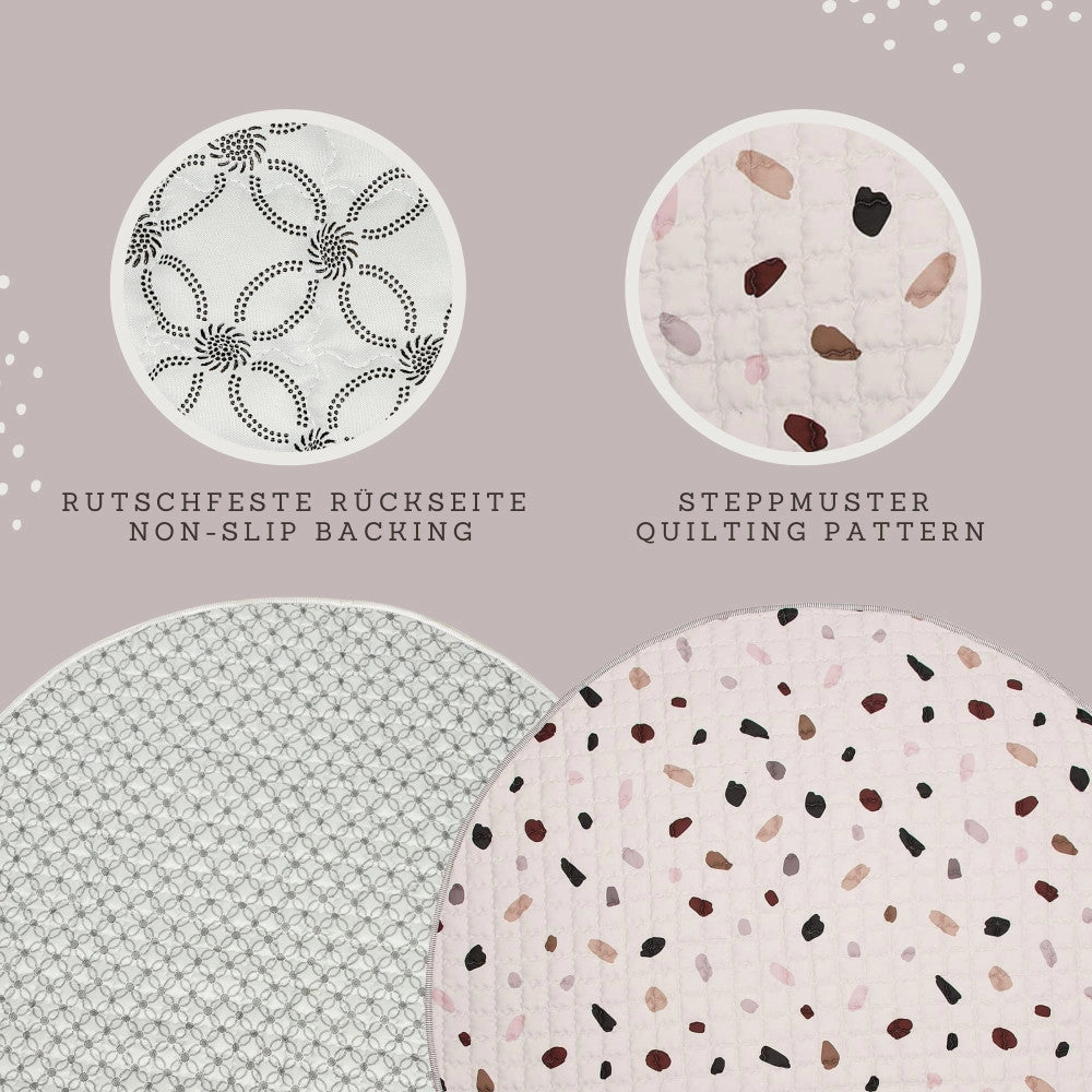 Hakuna Matte: Quilted Playmat  Confetti - 59" Circle, Padded Floor Blanket