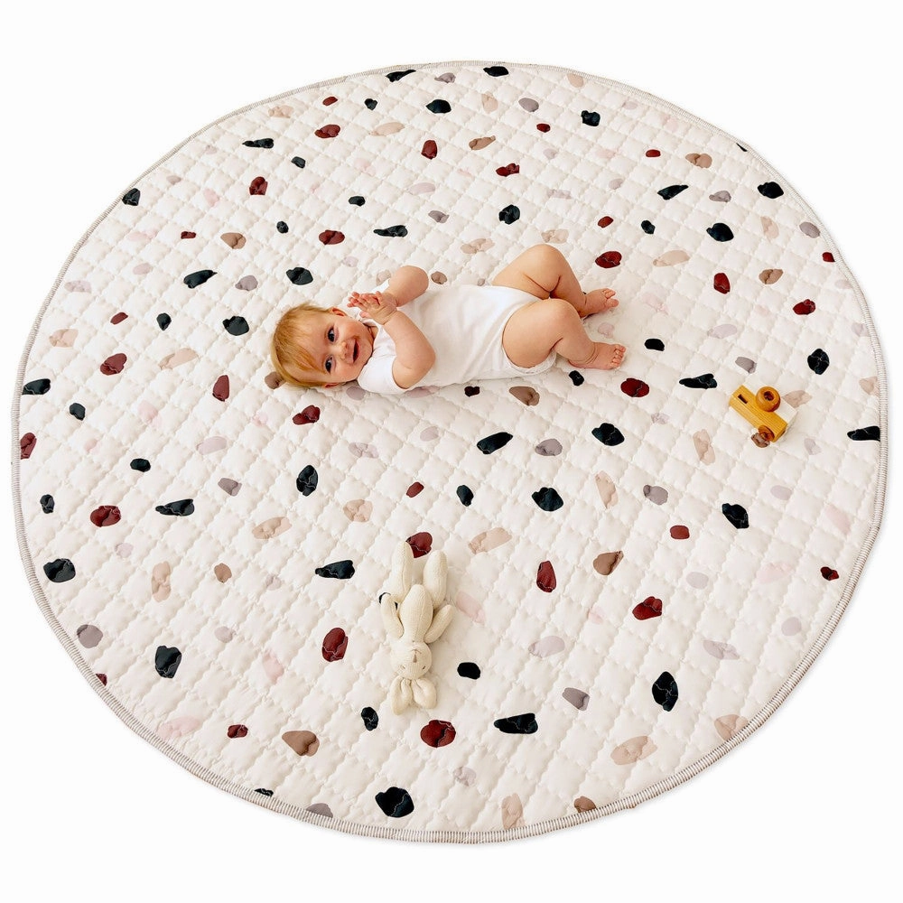 Hakuna Matte: Quilted Playmat  Confetti - 59" Circle, Padded Floor Blanket