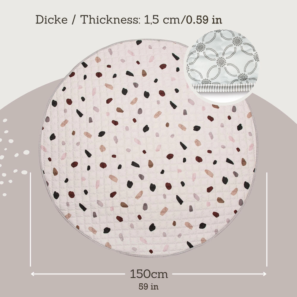 Hakuna Matte: Quilted Playmat  Confetti - 59" Circle, Padded Floor Blanket