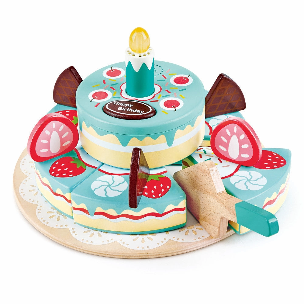 Hape 9-Piece Toddler Picnic Basket Set - Soft Toy Food & Blanket