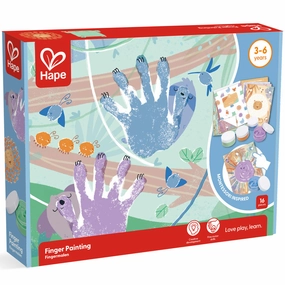 Hape Animal & Nature 16pc Finger Painting Art Set