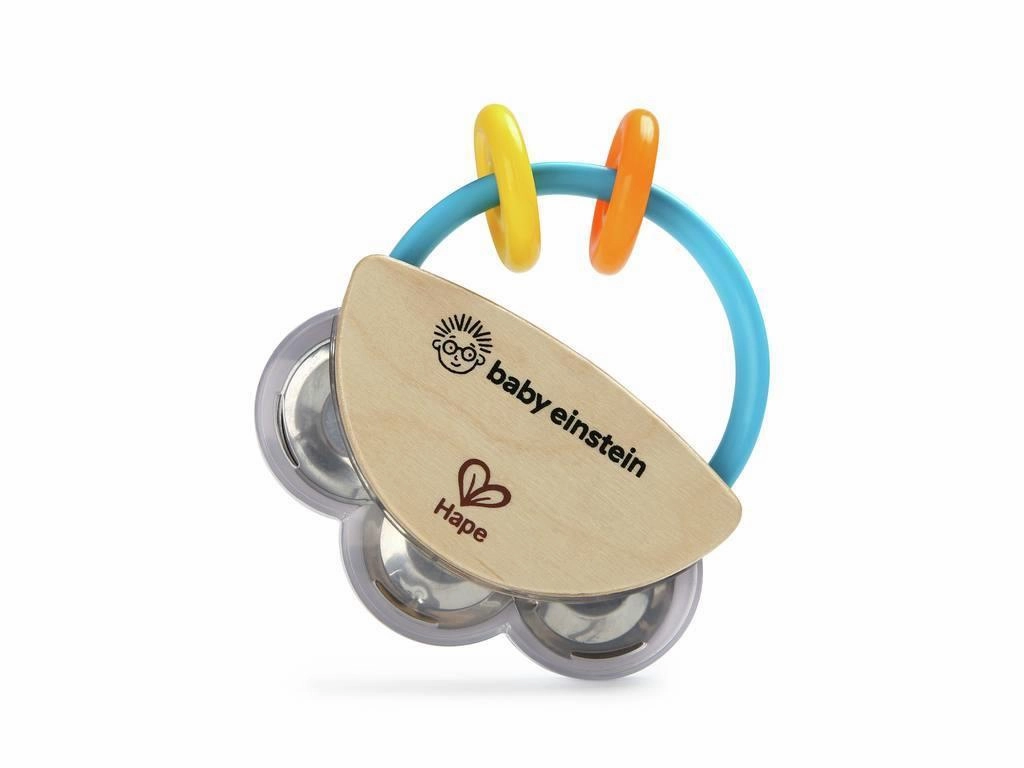 Hape Baby Einstein Tiny Tambourine Musical Toy for Ages 3 Months & Up