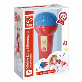 Hape Battery Free Mighty Echo Microphone Toy for Toddlers Ages 1 & Up