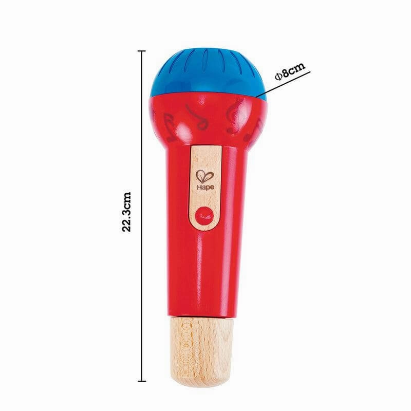 Hape Battery Free Mighty Echo Microphone Toy for Toddlers Ages 1 & Up