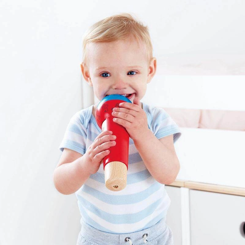 Hape Battery Free Mighty Echo Microphone Toy for Toddlers Ages 1 & Up