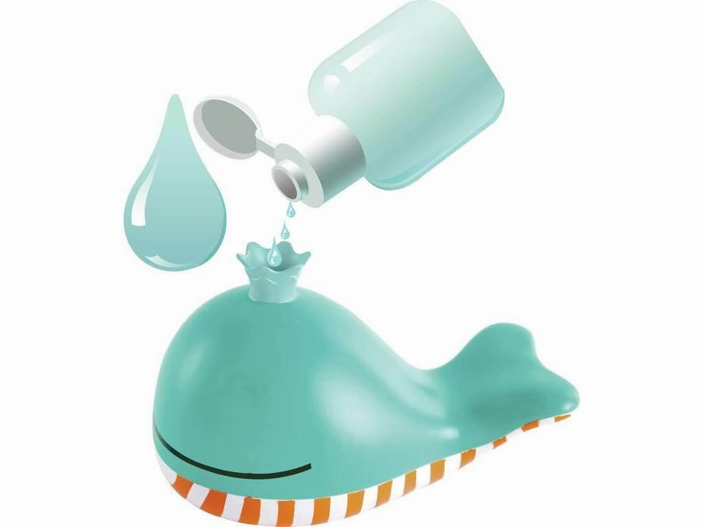 Hape Bubble Blowing Whale Children's Bath Toy for Ages 18 Months & Up