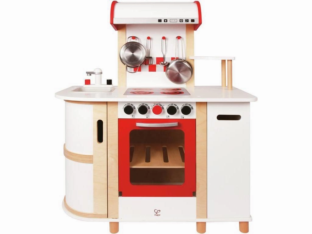 Hape  Children's Wooden Multi-Function Pretend Kitchen for Ages 3 & Up