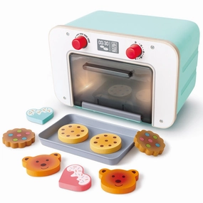 Hape Countdown Baking Oven Wooden Kitchen Playset - Lights & Sounds