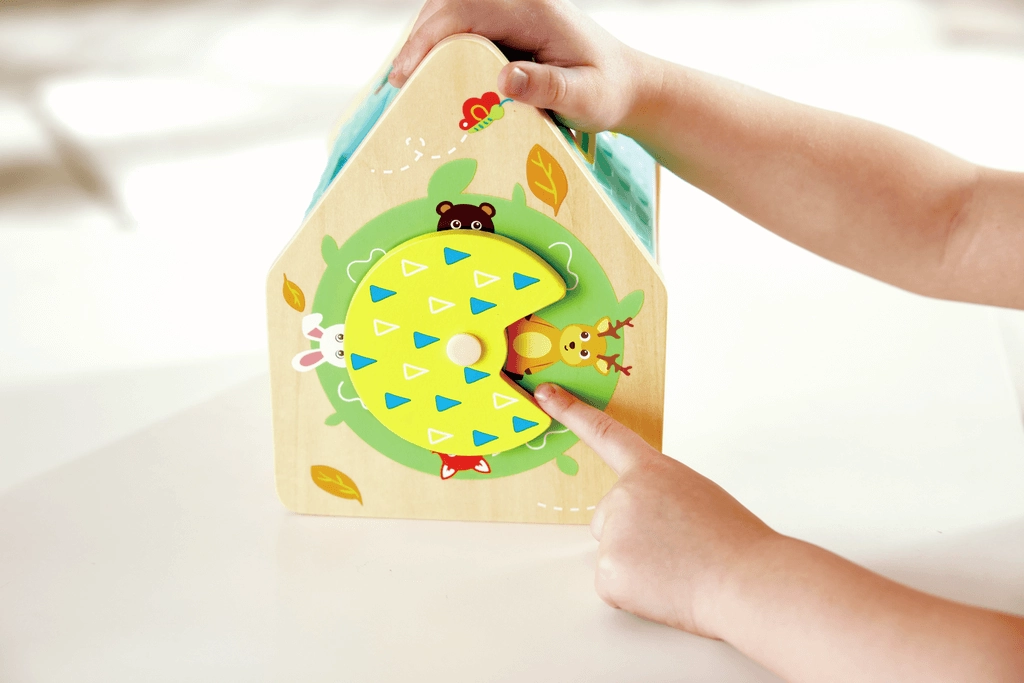 Hape Critter House Shape Sorter Wooden Playset for Toddlers Age 2 & Up