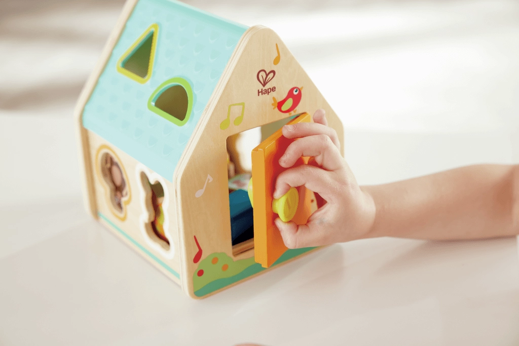 Hape Critter House Shape Sorter Wooden Playset for Toddlers Age 2 & Up
