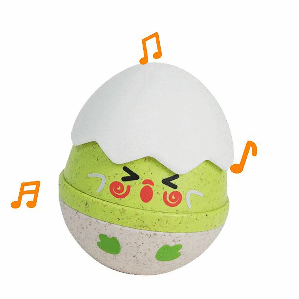 Hape Happy Hatchlings Wobble Rattles  3pc, Emotive Eggs Edition