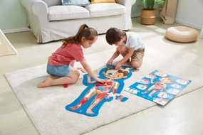 Hape Human Body Educational 50 Piece Puzzle for Children Ages 4 and Up