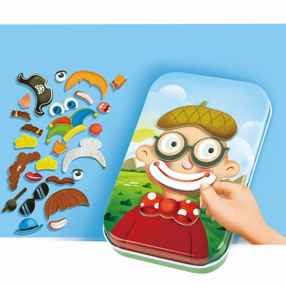 Hape Magnetic Funny Face Game - 29 Creative Mix & Match Features