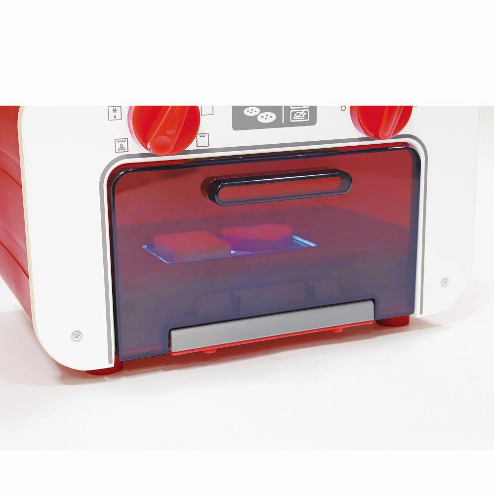 Hape My Baking Oven Playset with Magic Color-Changing Cookies - Red & White