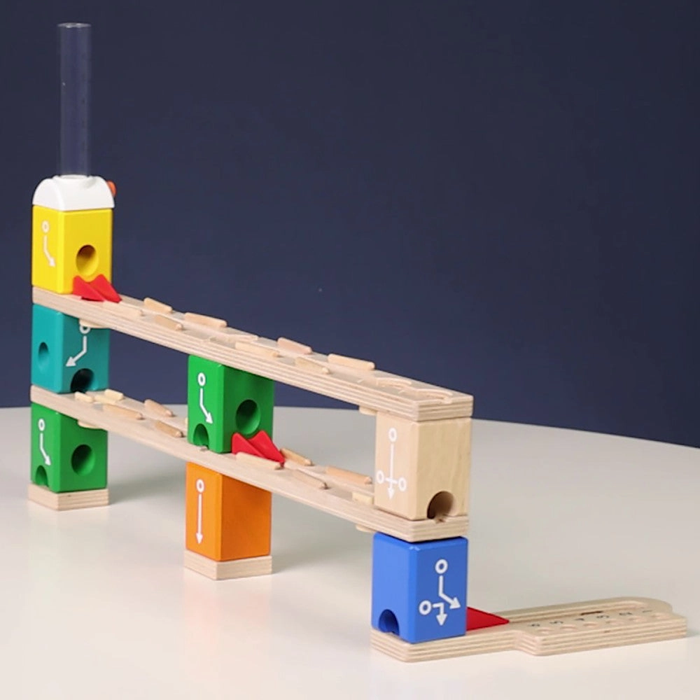 Hape Quadrilla 102-pc Wooden Marble Run Basic Coding Set