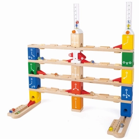 Hape Quadrilla 102-pc Wooden Marble Run Basic Coding Set
