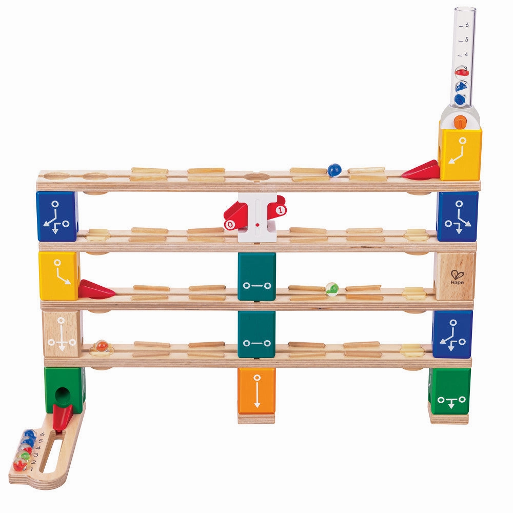 Hape Quadrilla 102-pc Wooden Marble Run Basic Coding Set
