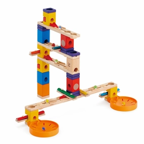 Hape Quadrilla Music Motion Wooden Marble Run - 97 Pieces, Ages 4 