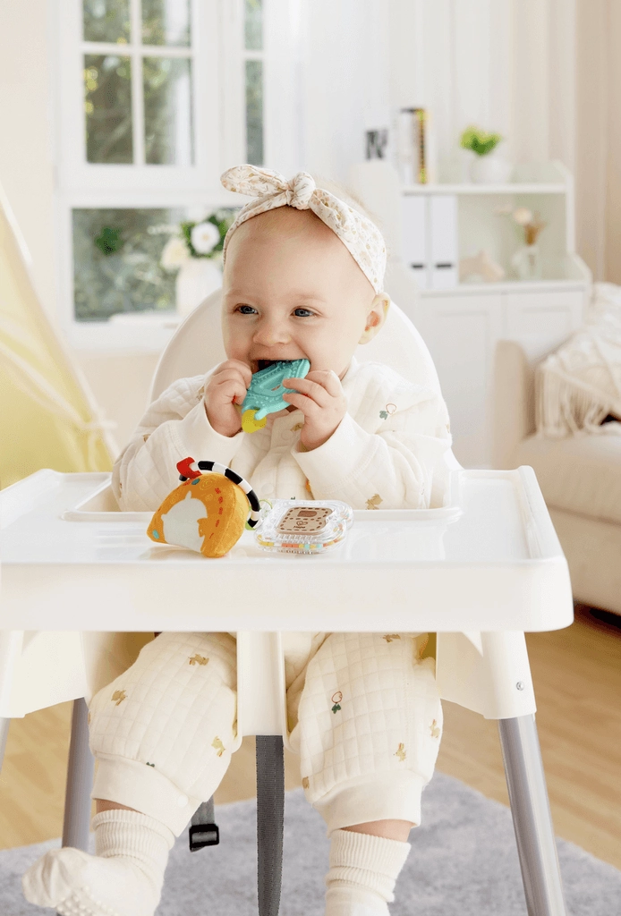 Hape Sensory ABC Playset with Rattle & Teether for Babies Ages 3M & Up