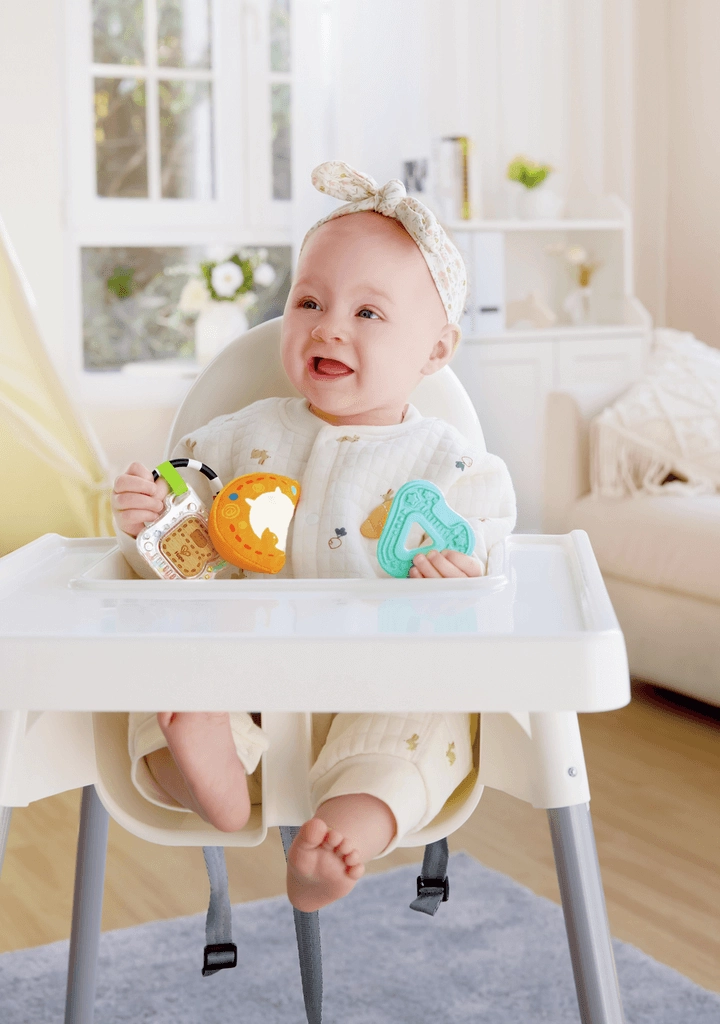 Hape Sensory ABC Playset with Rattle & Teether for Babies Ages 3M & Up