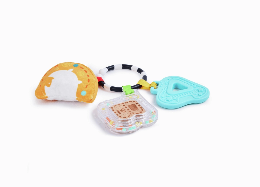 Hape Sensory ABC Playset with Rattle & Teether for Babies Ages 3M & Up