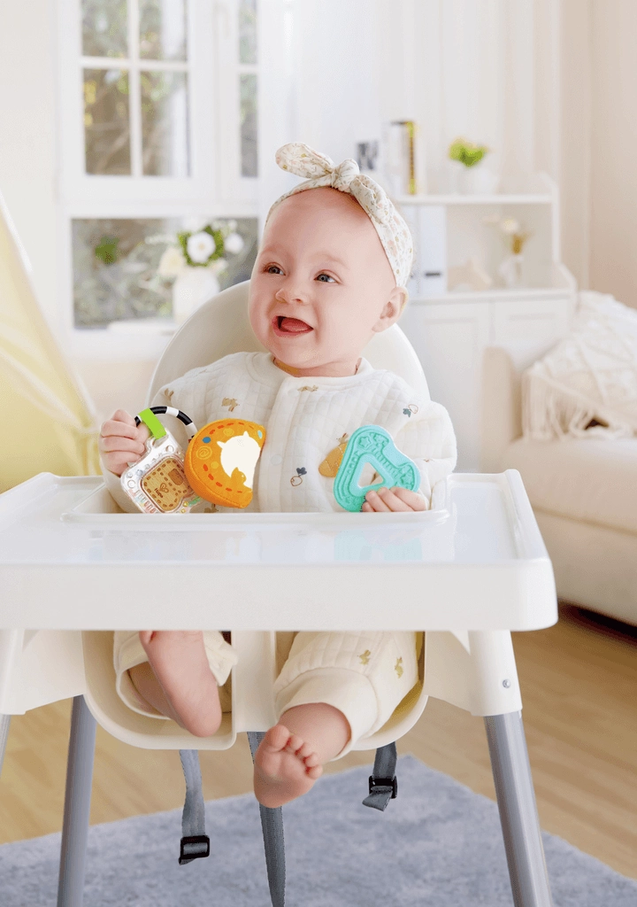 Hape Sensory ABC Playset with Rattle & Teether for Babies Ages 3M & Up