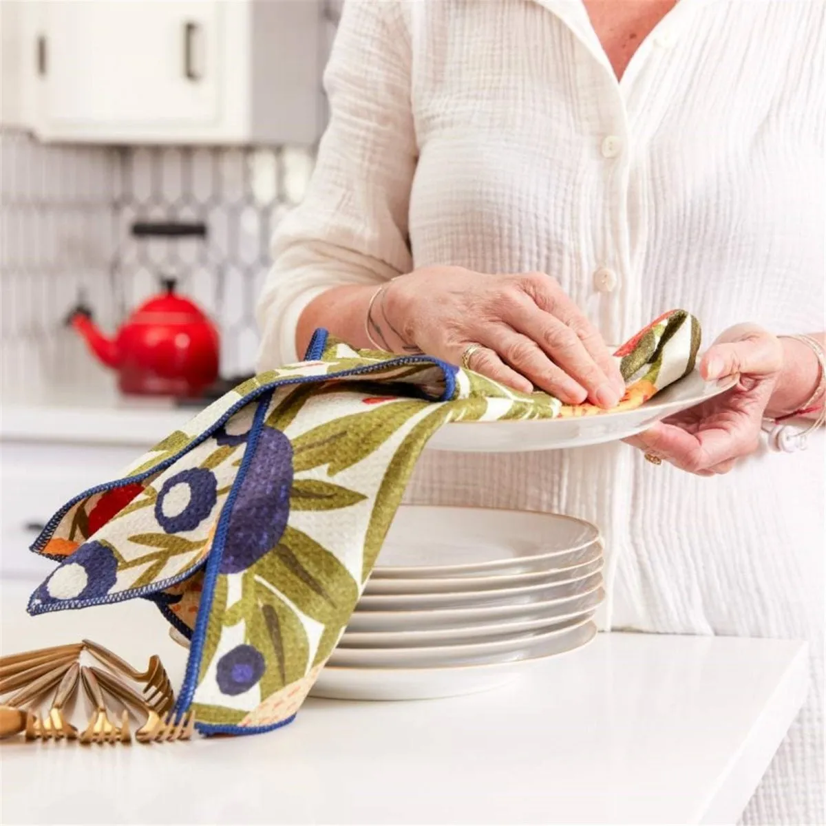 Harvest Sunshine Kitchen Tea Towel-DBL
