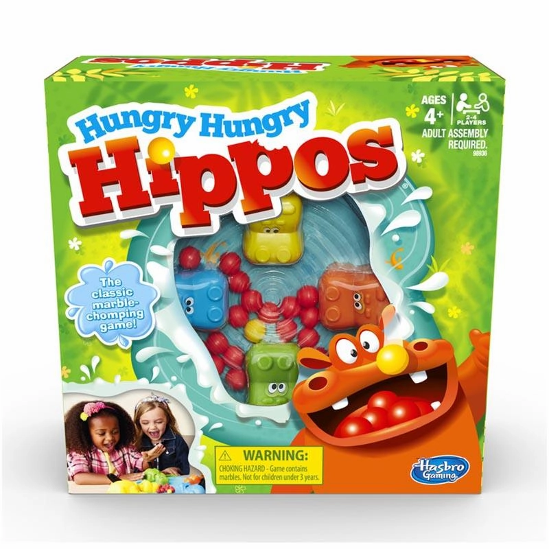 Hasbro Gaming Hungry Hungry Hippos for Ages 4 