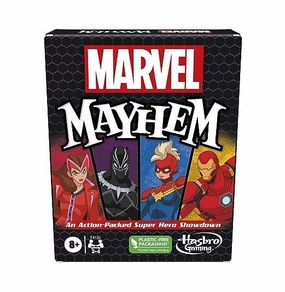 Hasbro Gaming Marvel Mayhem Card Game, Featuring Marvel Super Heroes, Fun Game for Marvel Fans