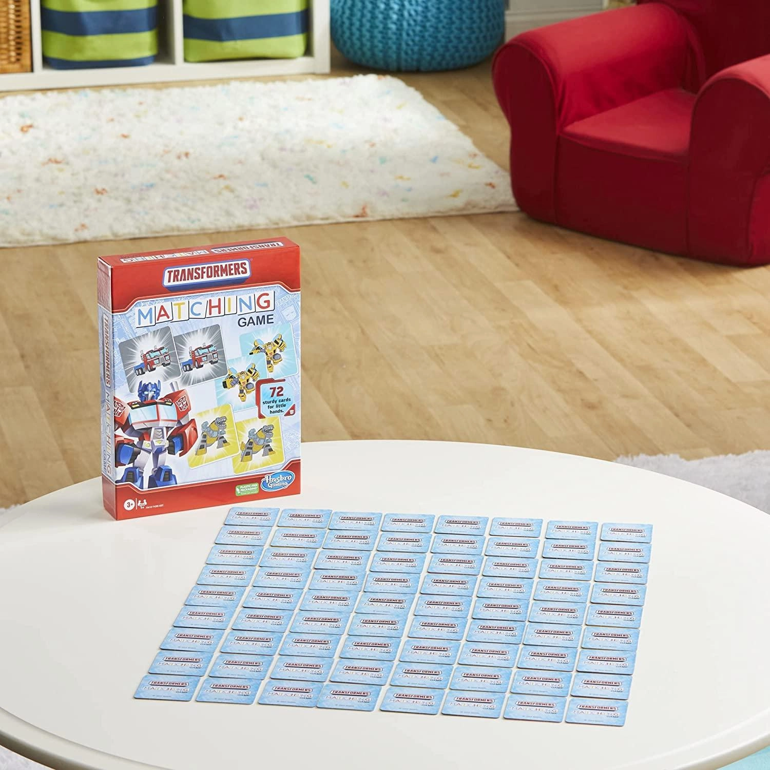 Hasbro Gaming Transformers Matching Game for Kids Ages 3 and Up